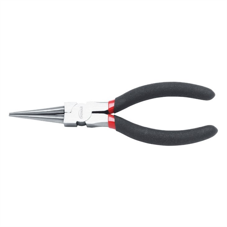 Round Long Nose Pliers with dipped handle